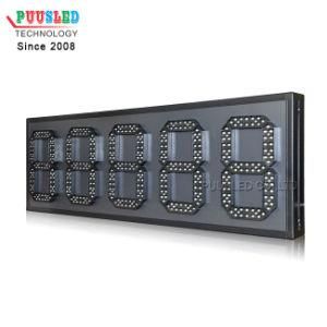 Outdoor Gas Station 7 Segments LED Gas Price Signs 88888 Digit Gas Station LED Price Sign