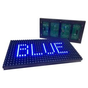 Single Blue Outdoor P10 Waterproof LED Text Module Display Screen