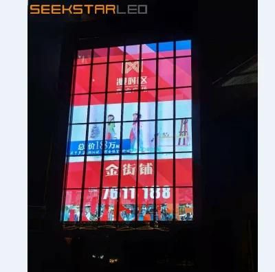 Wall Curtain Glass Transparent LED Display Screen