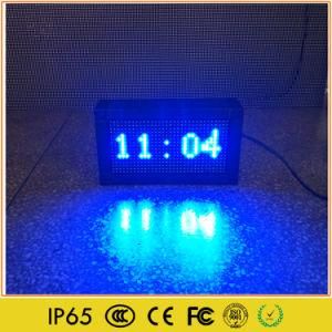Customized Indoor P10 Single Color Programmable LED Digital Clock Sign