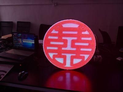 Hot Sale P4 Outdoor Full Color Round Circle Shape Diameter 384mm Single Side LED Display Screens