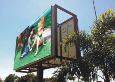 Outdoor Fixed Billboard Advertising Column Type Screen LED Display