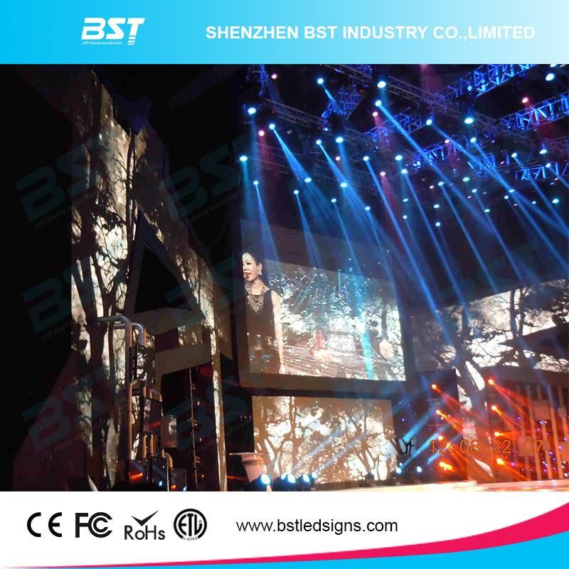 P5.95mm SMD 2727 RGB Waterproof LED Video Wall Rental with 500 X 1000mm Cabinet
