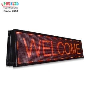 Custom Waterproof Neon LED Display Outdoor Advertising Sign Popular Outdoor Single Red Colour LED Display