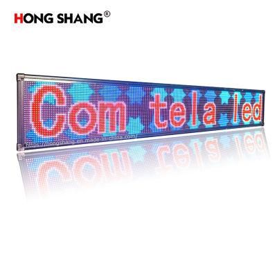 Store LED Scrolling Display Board Outdoor Matrix Segment Advertising Screen