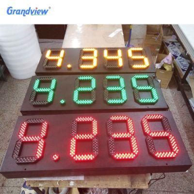 18 Inch Red Green or White Color LED Light Board Gas Station LED Price Sign
