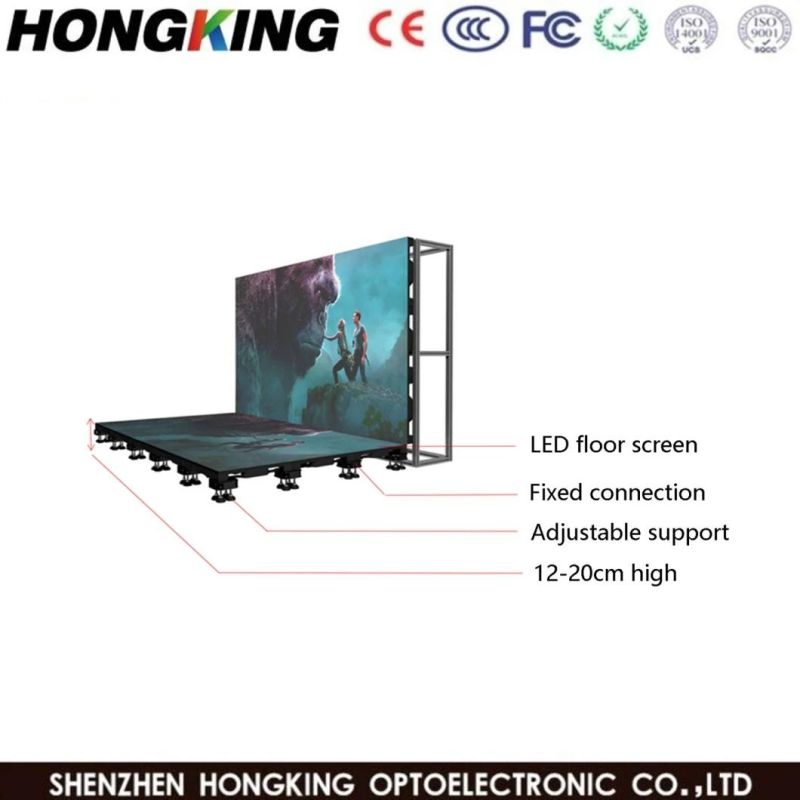 P5.2 Indoor 500X500 Dance Floor LED Display with Interactive System