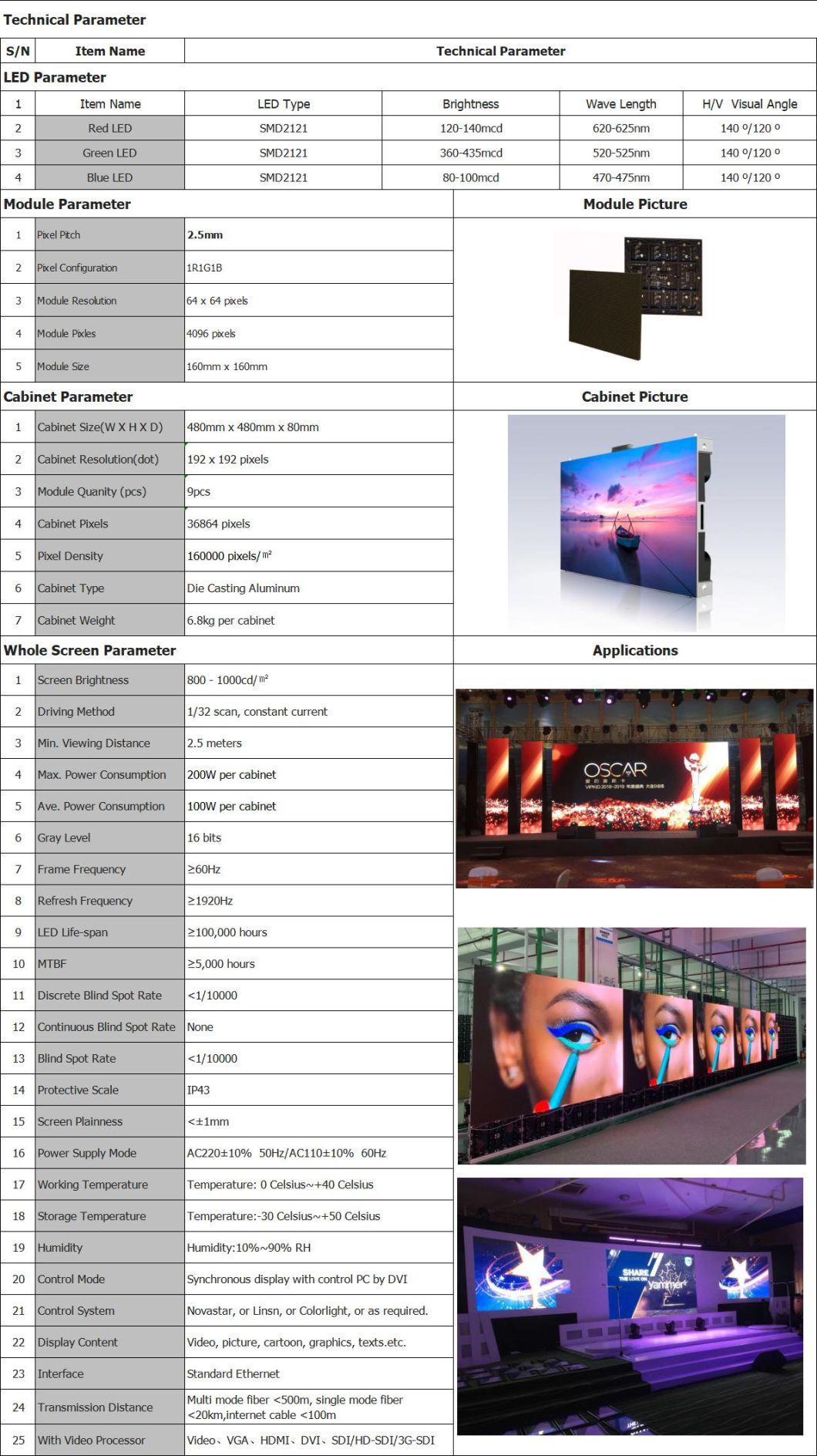 Small Pixel Video Advertising Panel Stage Rental LED Display