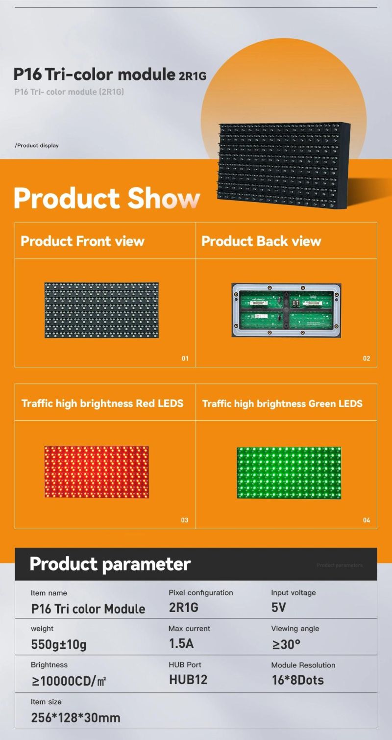 Outdoor P16 Its Traffic Programmable LED Display Module