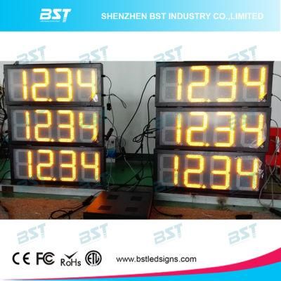 Gas Price LED Sign with Time/Clock Display and Message Sign