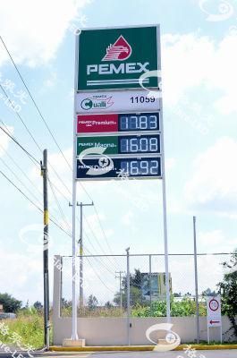 12 Inches Outdoor Digital Gas Price LED Sign Display Green Diesel Gas Station Gas Price Sign