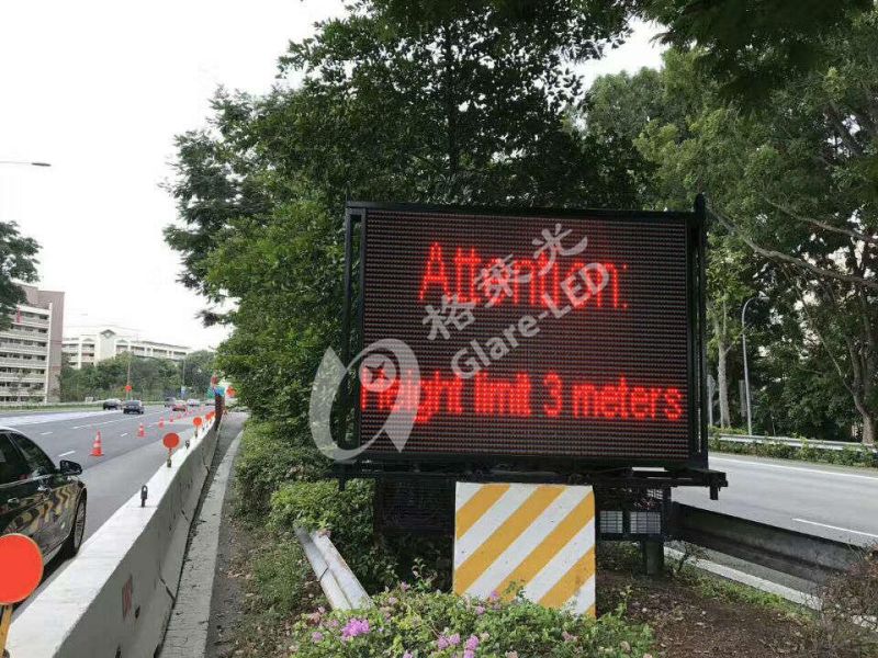 Dual Color 2r1g P10 LED Overheight Overweight Vehicle Detection LED Signs