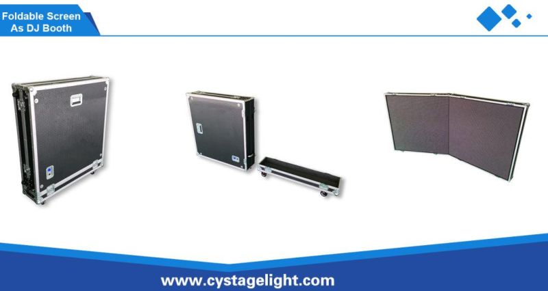 P3.91 Foldable Movable Screen in Flight Case Advertising Display