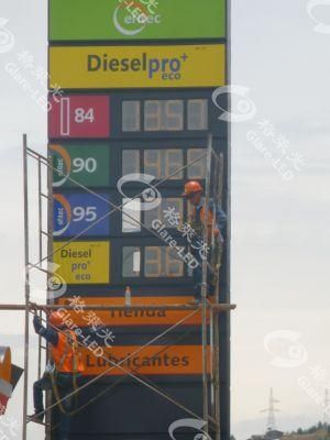 IP65 24&quot; LED Gas Station Price Sign Direct Factory LED Gas Price Changer