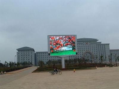 P8mm Waterproof High Brightness Outdoor Fixed Full Color LED Sign