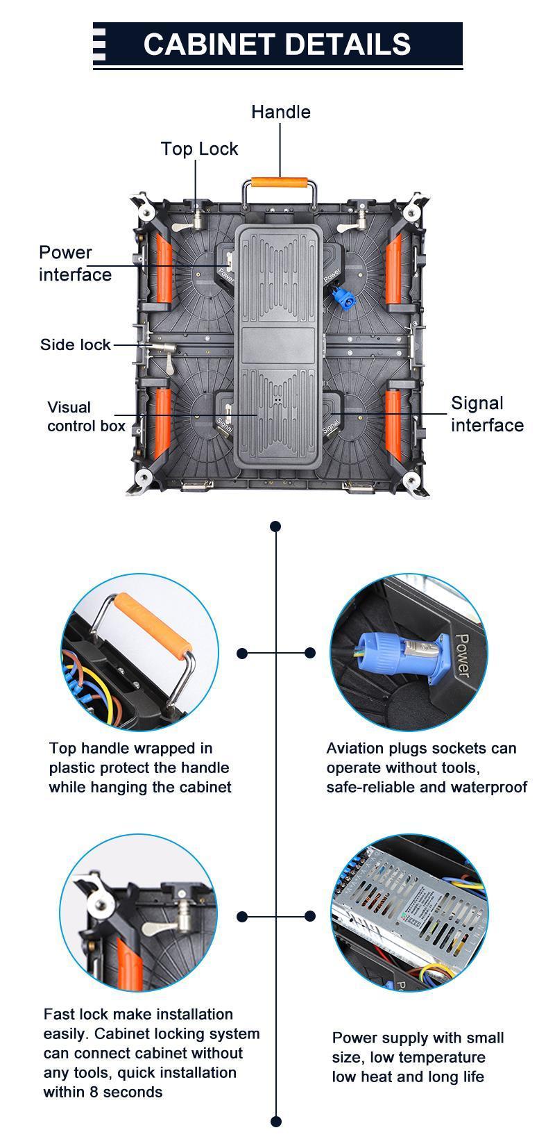 P4.81 2.5K Stage Panel Billboards Indoor Outdoor LED Display Screens