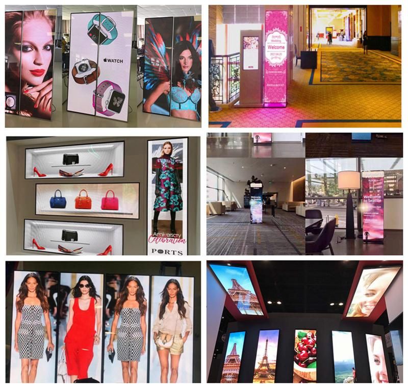 P2.5/P3 Digital Video Display Media Player for Cosmetic Mall Floor Standing Sign Poster LED Screens