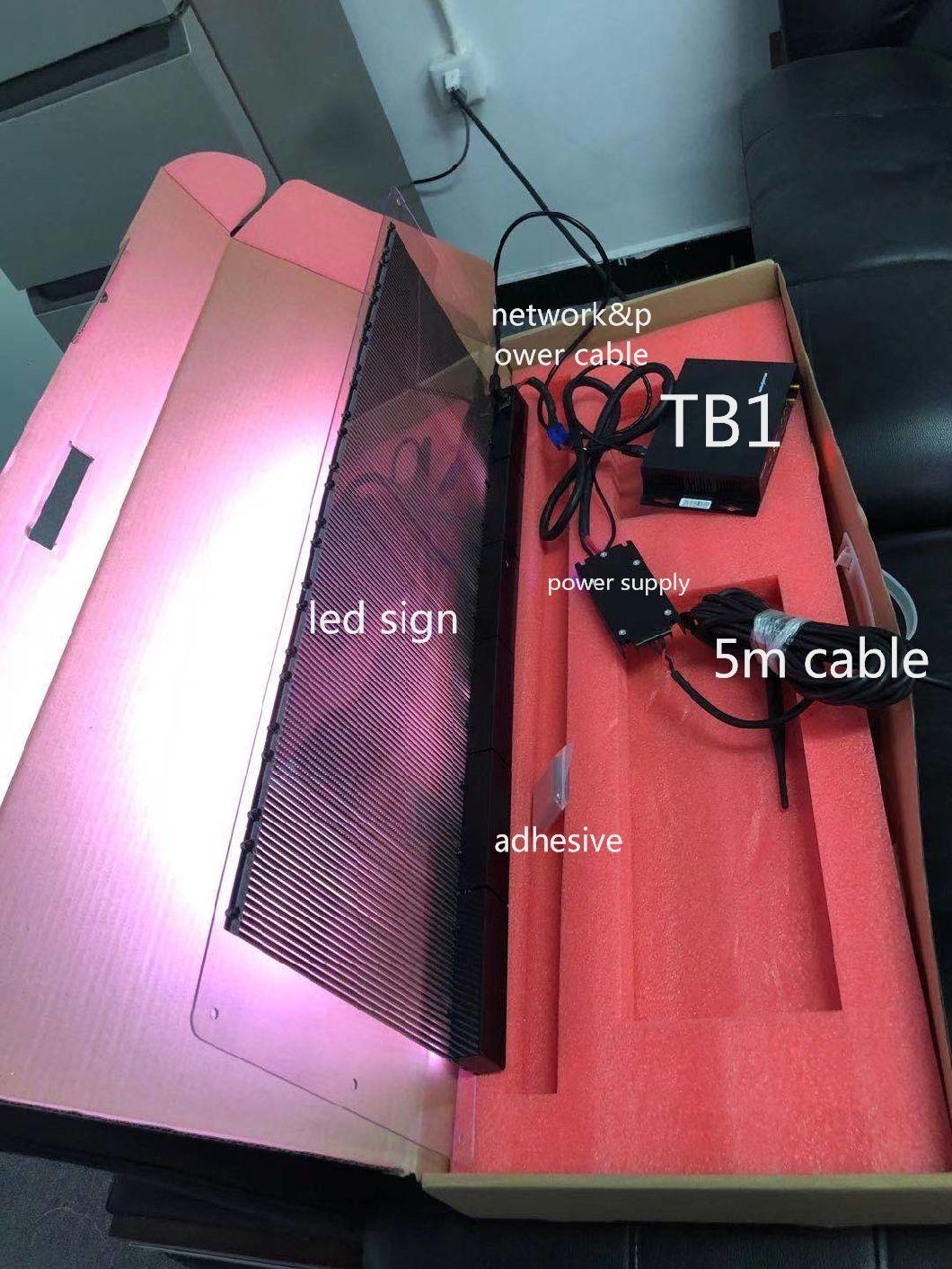 Transparent LED Glass Display for Car Rear Window