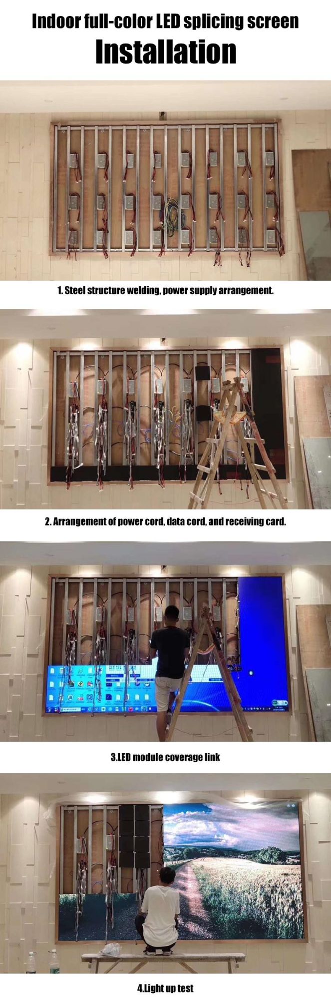 Indoor Full-Color LED Display LED Splicing Advertising Screen