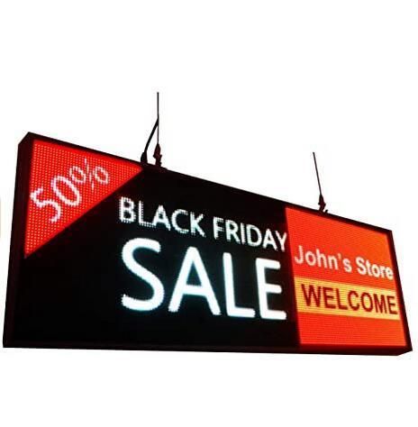 39"X14"Full Color LED Sign P5 for Store Display Messages Free Design Ads