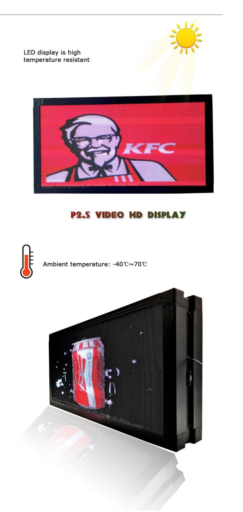 Chinese Sexy Film P2.5 Indoor Commercial Double-Sided Display Screen Panel  Module