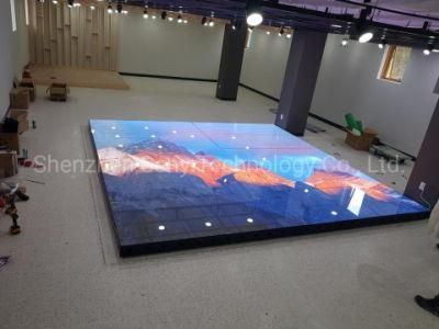 P6.25mm High Bright Weatherproof LED Video Floor for Disco Dancing with Interactive System Factory