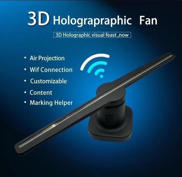 50cm Diameter with Cover Holographic 3D LED Fan Display WiFi USB