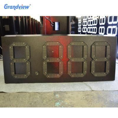 Credit Cash LED Gas Price Sign 18 Inch for Gas Station