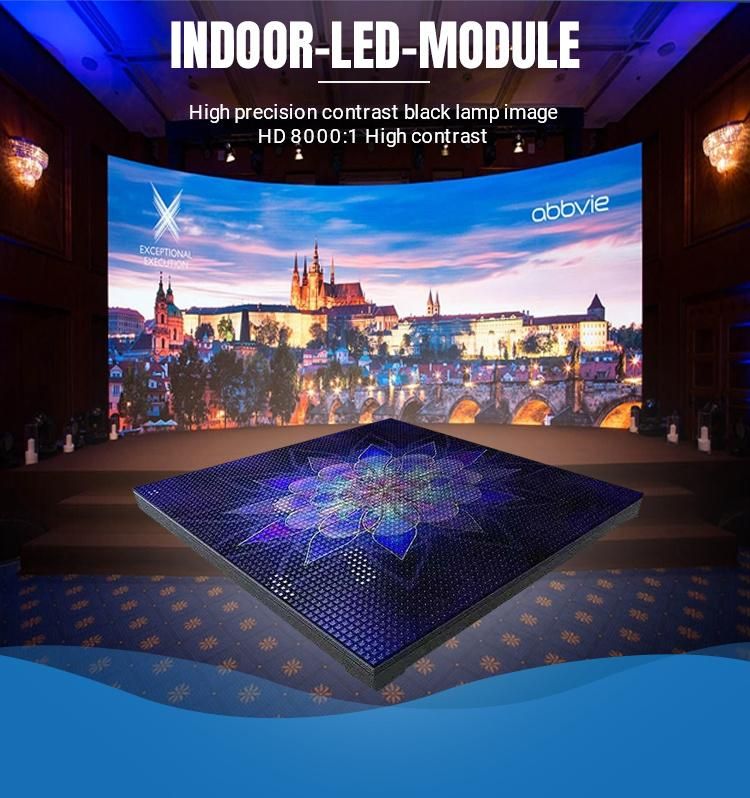 Indoor LED Display P3.91 High Definition LED Video Wall Screen 500X1000mm Panel
