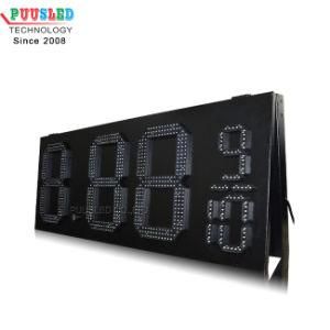 Waterproof 7 Segment LED Display Gas Price 15 Inch 8.889 10 LED Display Panel LED Gas Price Sign