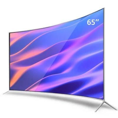 Home TV 55&quot; 4K UHD Frameless Design LCD LED TV with Digital System Smart Curved TV Android 9.0