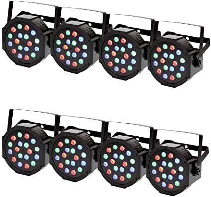 Wall Washer Spot 18X3w DJ Disco DMX512 Stage Lighting RGB LED PAR Lights Party