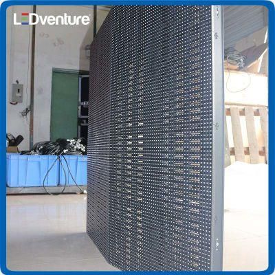 P8.9 High Quality LED Mesh Curtain Display with Unit Size 500*1000mm