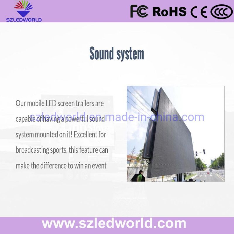 P5 Outdoor Energy Saving Trailer LED Display Screen for Advertising
