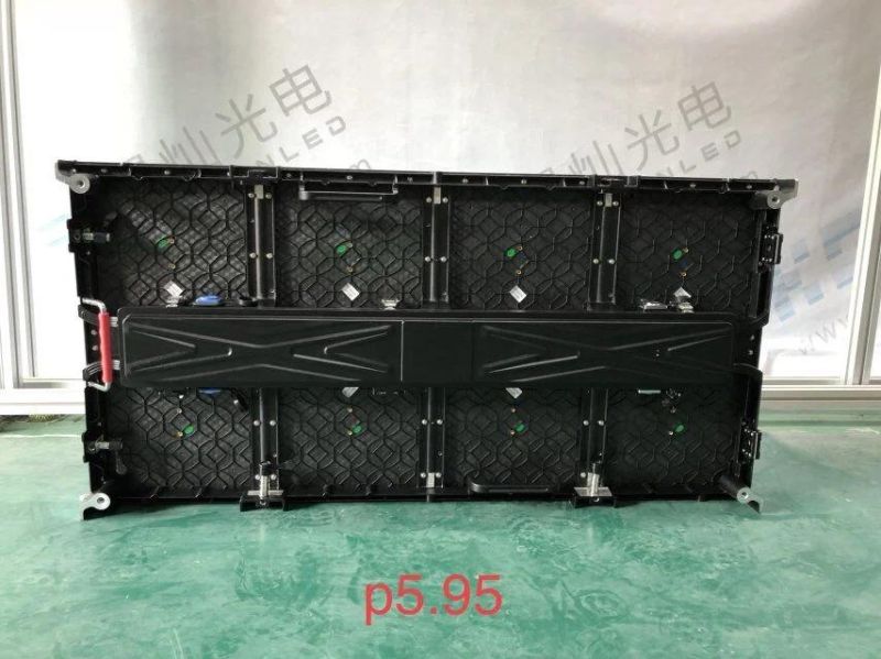 500mm*1000mm Outdoor Rental LED Cabinet P5.95 Pixel Pitch LED Display Screen for Stage