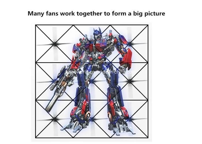 70cm Diameter Hologram 3D LED Fan for Showcase
