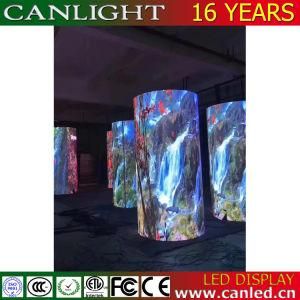 Creative Special Cylinder Curved LED Display Screen Sign Video Wall for Bar and Pub and Backdrop Stage Background