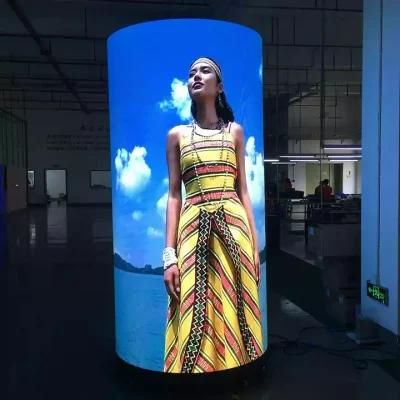 Curved LED Screen P4 LED Video Screen Flexible LED Screen P4 Cyllindrical LED Screen Column LED Screen P4