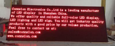 P10 Outdoor Single Red Color LED Display