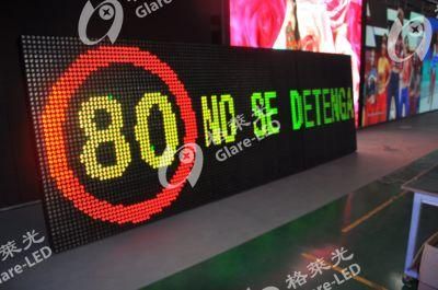Energy-Saving P10 Outdoor Full Color LED Traffic Sign/Message Board (save 50% power)