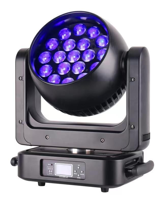 Shenzhen 19X25W 4in1 LED Zoom Wash Moving Head Stage Lighting Equipment RGBW Beam Light