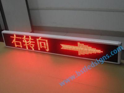 P6 Red Color Programmable Taxi Rear Window Scrolling LED Display