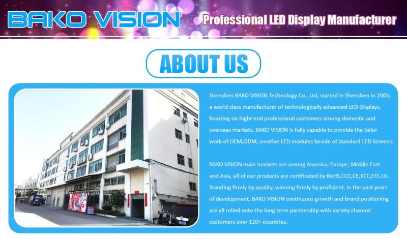 50X50cm Panel P2.6 Indoor Rental LED Display with Nationstar LEDs