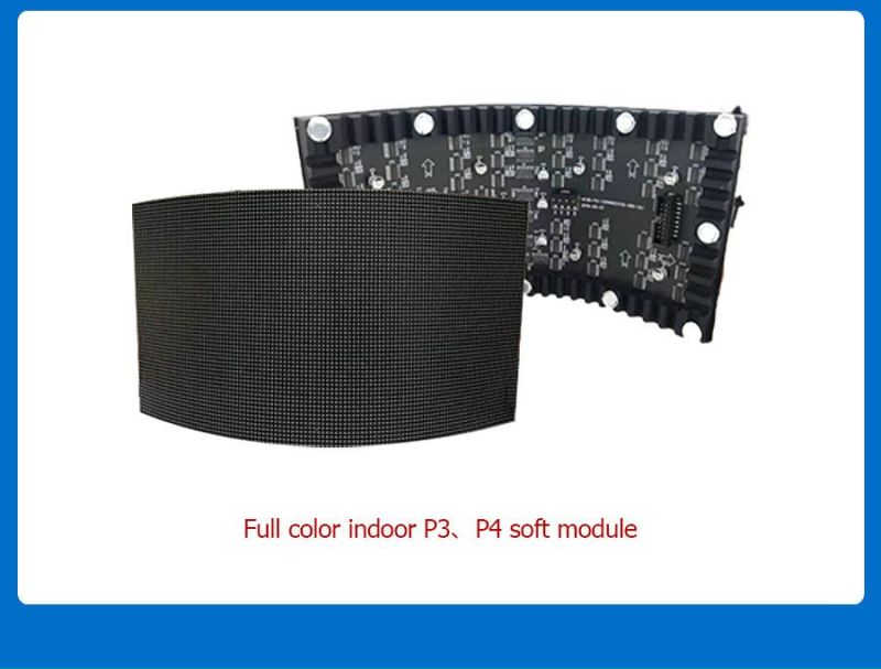 Indoor Outdoor Flexible LED Video Display Soft Module Flex Screen Curve LED Display (P1.5 P1.6 P1.8 P2 P2.5 P3 P4)