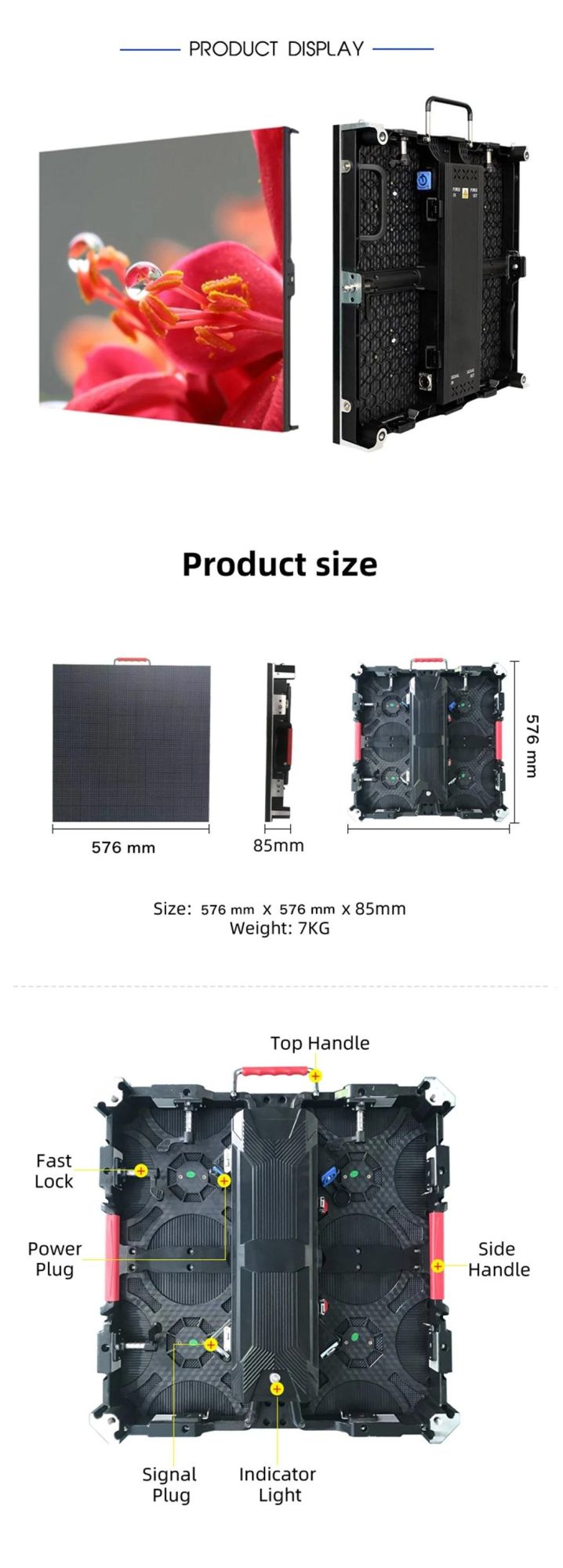 Replacement LED LCD TV Screens Panel, Rent P3 LED Screen Indoor HD Display
