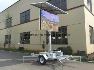 New Style! LED Sign Screen Trailer /Solar Panels Advertising Trailer
