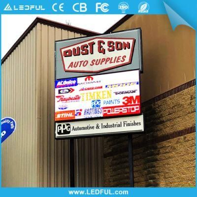 P10 Outdoor Double Faces Advertisement Rotating Full Color LED Display