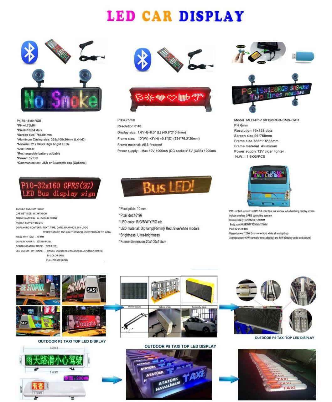 New P8 Outdoor Full Color Car Advertising LED Taxi Display