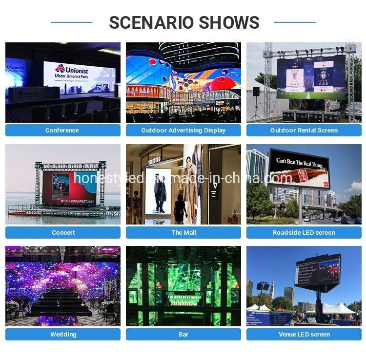 High Brightness P6 Outdoor Waterproof RGB LED Advertising Screen SMD3535 Full Color LED Display Screen LED Panel LED Billboard Sign