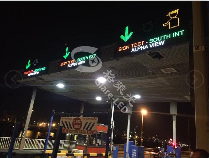 LED Traffic LED Signs Toll Plaza Signs